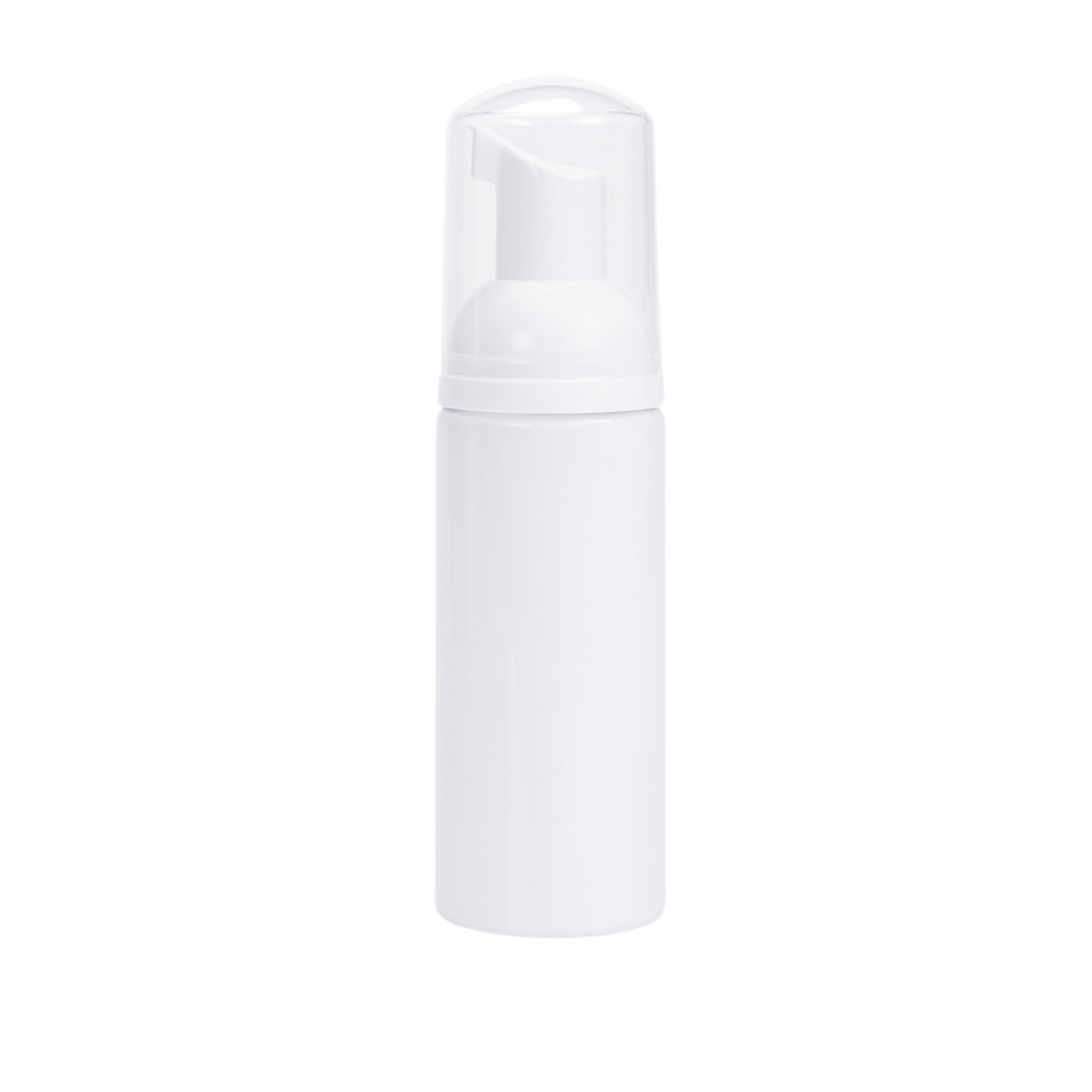 White foaming pump bottle
