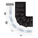 Eyelash extension cleaning kit with various components on a white background