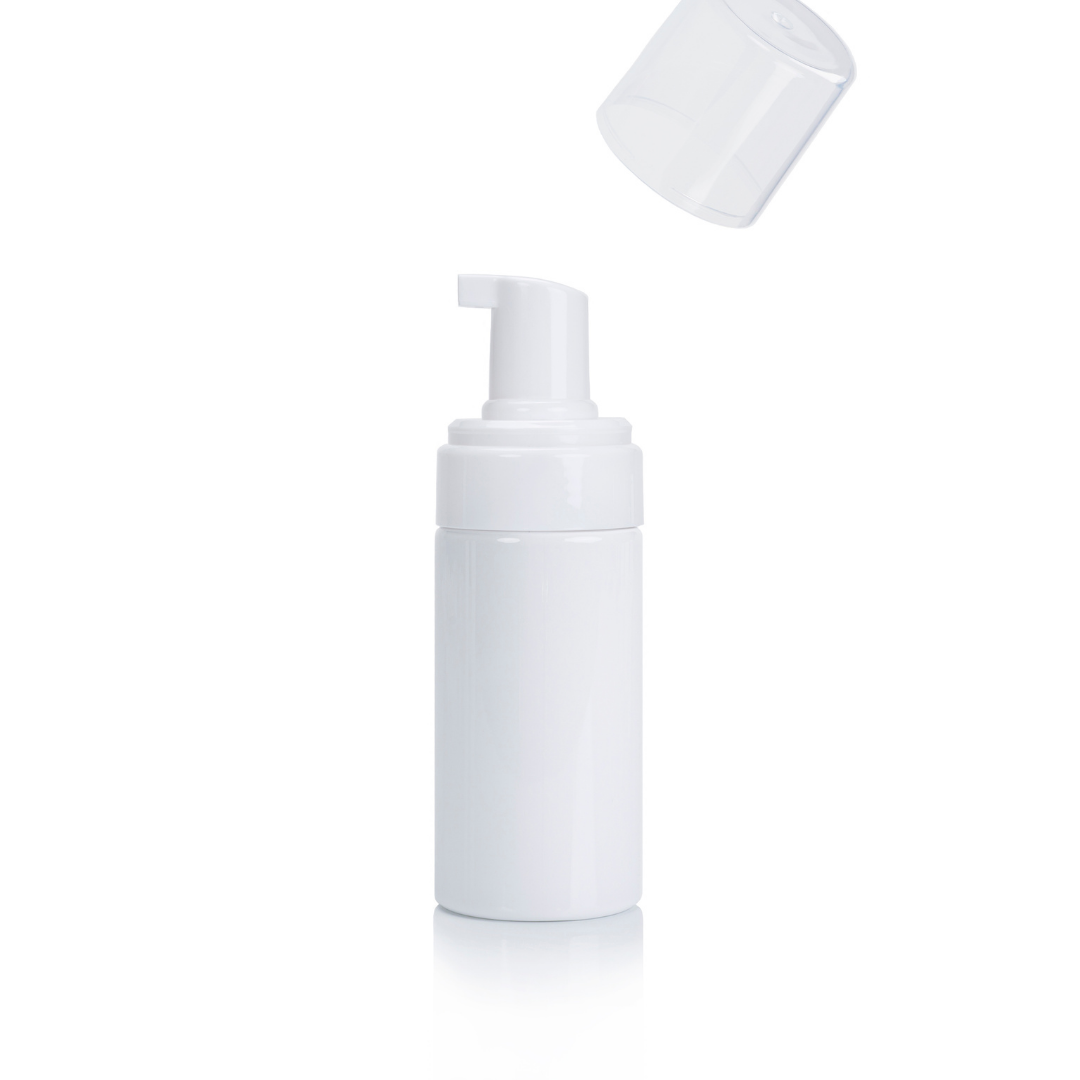 Empty Foaming Pump Bottles 100ml - White