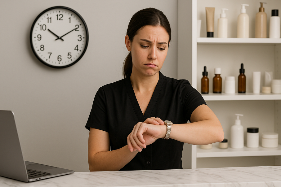 Lash Artist Looking at the time waiting on a no show client | Prolong Lash