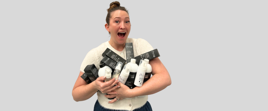 Woman holding cleansing products | Prolong Lash