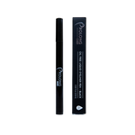 Black eyeliner pen with packaging on a white background