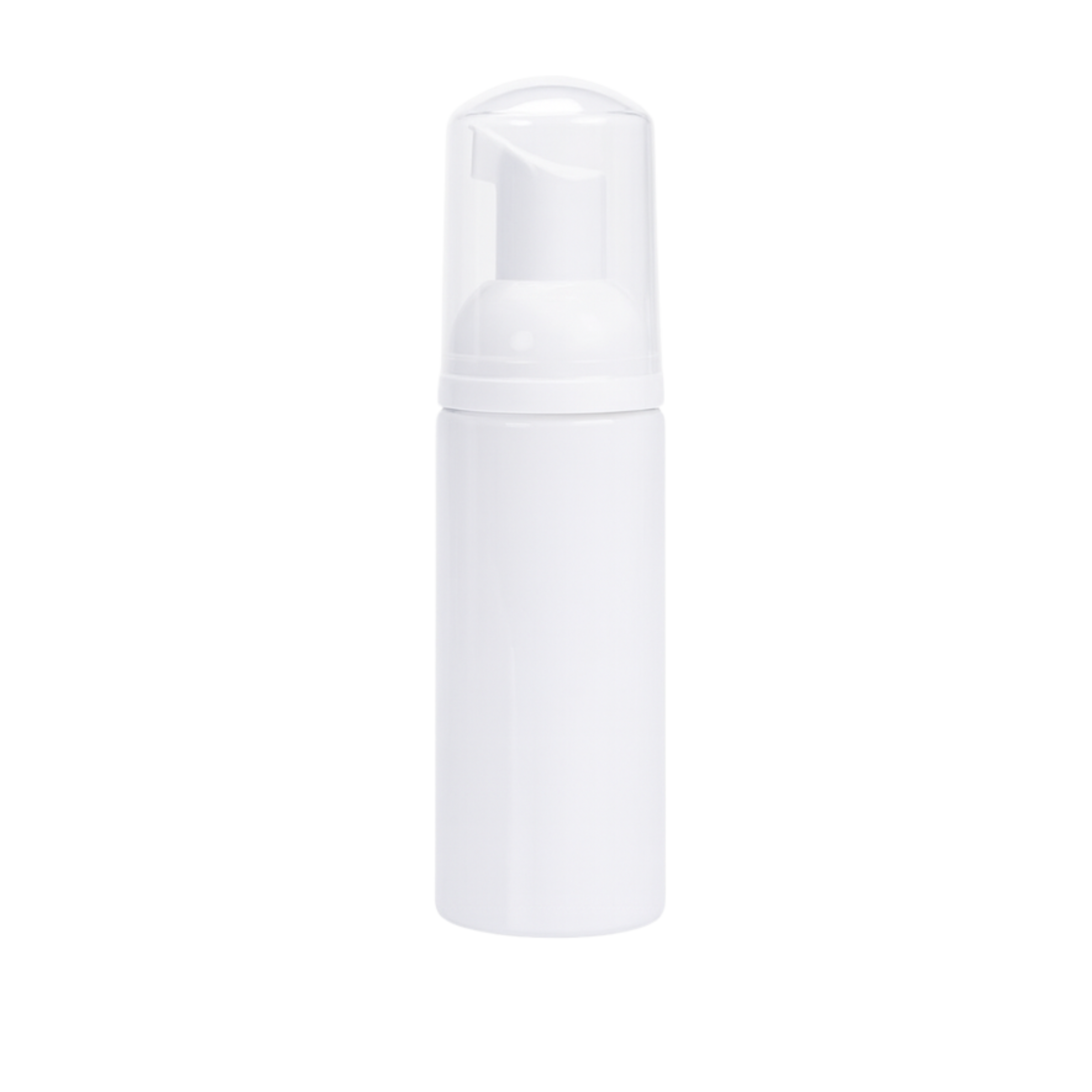 White foaming pump bottle