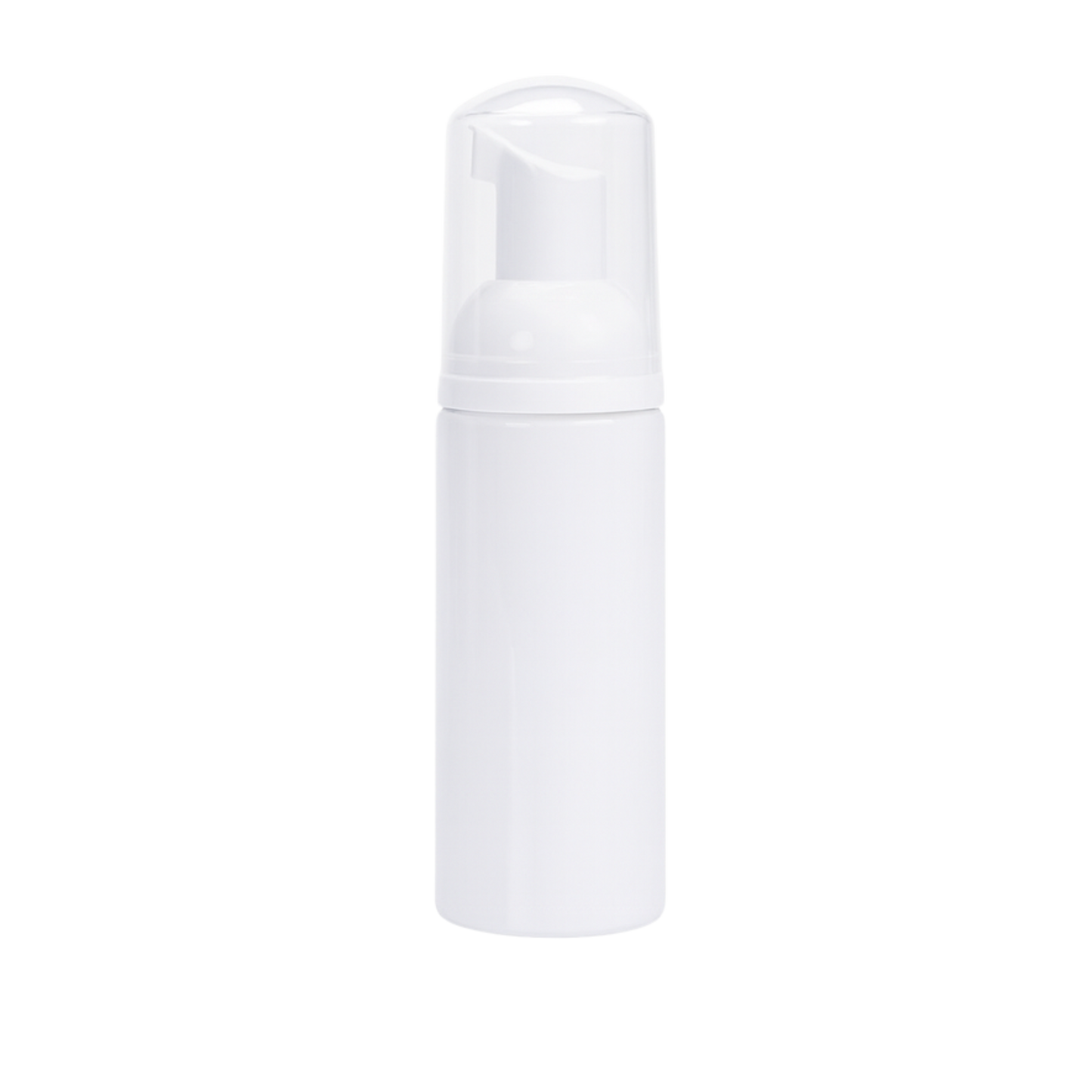 White foaming pump bottle