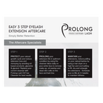 3 step lash aftercare card