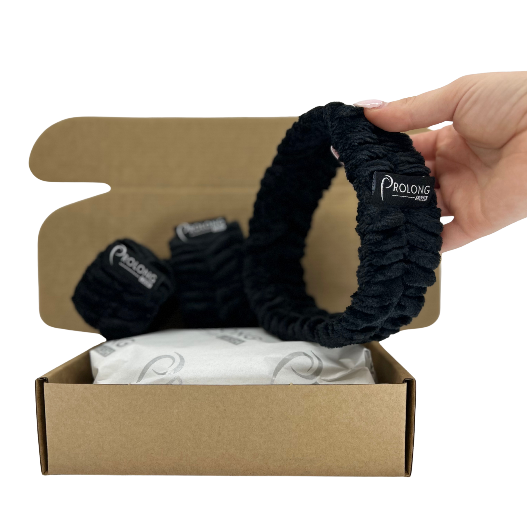 Lash Cleansing Headband and Wrist Towel Band Set